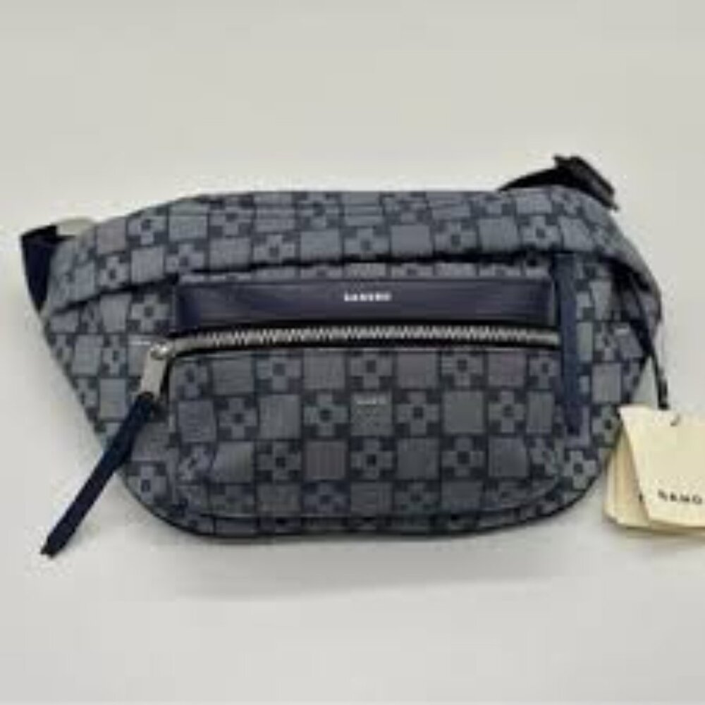NWT: Sandro Square Cross Monogram Belt Bag - Picture 3 of 10